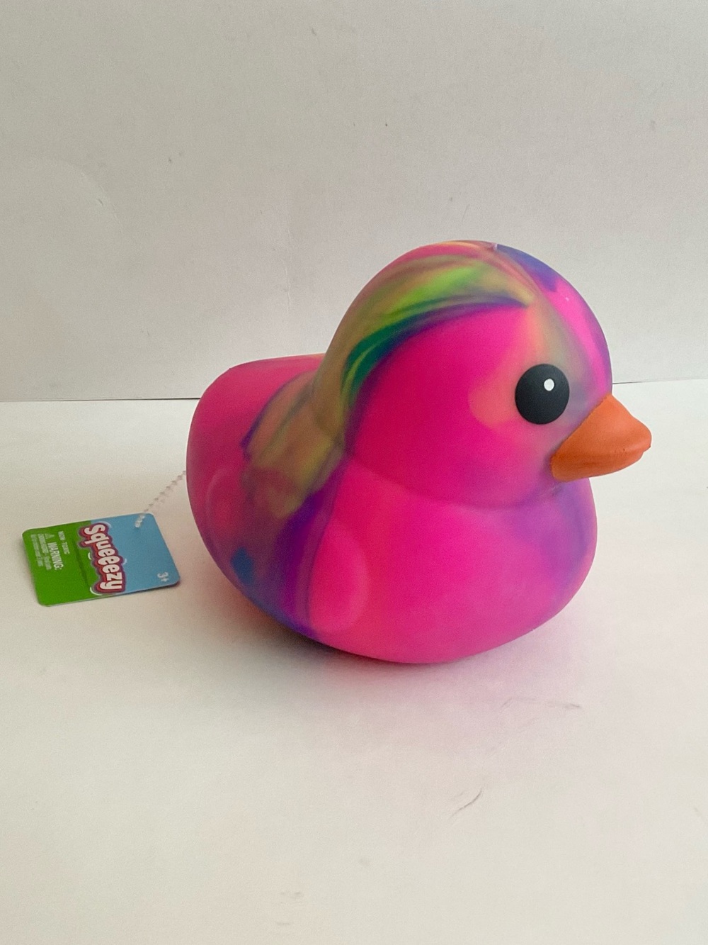 Sunny Days Jumbo Squeezy Duck XL Tie Dye Squishy Sensory Fidget NEW